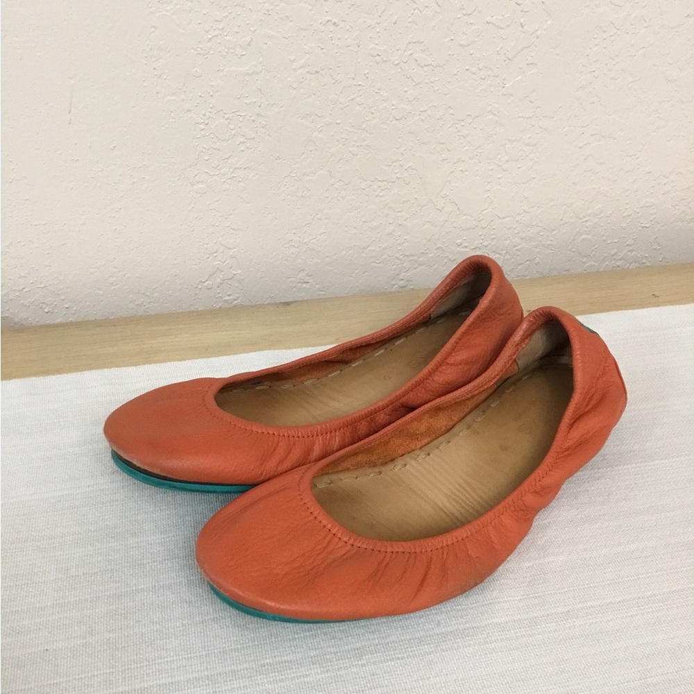 Tieks  Leather Orange Ballet Flats Sz.9